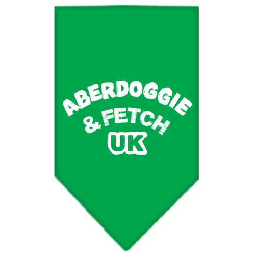 Aberdoggie UK Screen Print Bandana Emerald Green Large